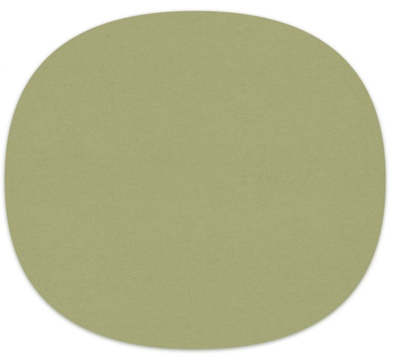 Runde Sitzauflage aus Filz in Pistazie für Eames Plastic Chair, Hey Sign.